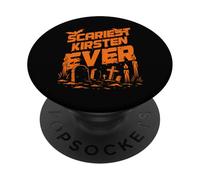 Scariest Kirsten Ever Halloween Apparel with Graveyard PopSockets Adhesive PopGrip
