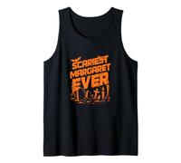Scariest Margaret Ever Halloween Apparel with Graveyard Tank Top