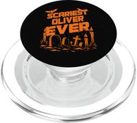 Scariest Oliver Ever Halloween Apparel with Graveyard Theme PopSockets PopGrip for MagSafe