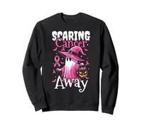 Scaring Cancer Awareness Away Halloween Breast Cancer Sweatshirt