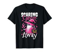 Scaring Cancer Awareness Away Halloween Breast Cancer T-Shirt