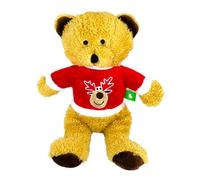 Scarlaroo Christmas Dog Toys - Christmas Jumper Teddy Bear Plush Toy for Dogs - Soft Fur, Squeaky Belly & Festive Jumper - Christmas Dog Toy Presents for Medium and Large Dogs