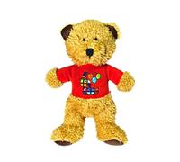 Scarlaroo Plush Teddy Bear Dog Toy - Birthday Ted for Small Dogs and Puppies