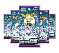 Scarlet and Violet Base Set Violet EX Korean 5 Booster Packs | TCYM Authenticated | Korean Pokemon Cards | Pokemon Booster Packs |