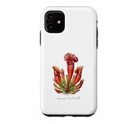 Scarlet Belle Plant illustration Sarracenia 'Scarlet Belle' Case for iPhone 11