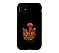 Scarlet Belle Plant illustration Sarracenia 'Scarlet Belle' Case for iPhone 11