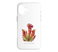 Scarlet Belle Plant illustration Sarracenia 'Scarlet Belle' Case for iPhone 16 Plus