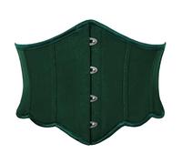 Scarlet Darkness Corset Belt for Women Vintage Renaissance Floral Underbust Corsets, Green, 16