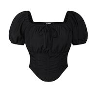 Scarlet Darkness Corset Top for Women Crop Renaissance Shirt Plus Size Tops Pirate Witchy Blouse