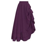 Scarlet Darkness Maxi Skirts for Women Renaissance Pirate Long Skirt
