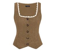 SCARLET DARKNESS Ren Faire Cottagecore Vest for Women Cosplay Sleeveless Fairycore Vest Dark Khaki S