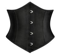 SCARLET DARKNESS Steampunk Pirat Corset for Women UK Halloween Carnival Witchy Clothes Black 12