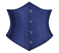 SCARLET DARKNESS Steampunk Pirat Corset for Women UK Halloween Carnival Witchy Clothes Dark Blue 12