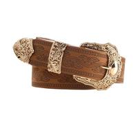 SCARLET DARKNESS Western Belts for Woman Renaissance Medieval Vintage Leather Waist Belt Dark Brown S