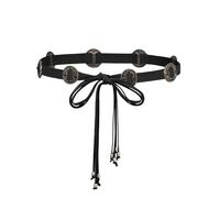 SCARLET DARKNESS Women Renaissance Belts Skinny Belts for Dresses Costume Accessories, Black, One Size