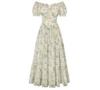 SCARLET DARKNESS Women Summer Boho Floral Maxi Cottagecore Dress