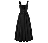 SCARLET DARKNESS Women's Renaissance Corset Dress Sleeveless Lace up A-Line Maxi Dresses