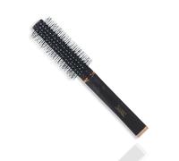 Scarlet Line Professional Anti Static Large Ball Tips Bristles Round Hair Styling Brush with Plastic Handle for Men and Women_Black n Blue Color