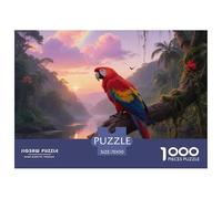 Scarlet Macaw 1000 Piece Puzzle Advanced Puzzle For Adults Strategy And Focus Bird Collectible Quality 70x50cm/1000pcs