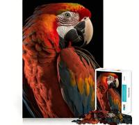 Scarlet Macaw 1000 Pieces Jigsaws Adults Puzzles Gifts Logic Ability Toy Slow Enjoy Accurate Cut Stylish Gift (38x26cm)