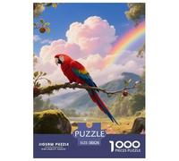 Scarlet Macaw 1000pc Jigsaw Puzzle Mindful Play For Adults Relaxation Game Bird Artistic Design 38x26cm/1000pcs