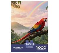 Scarlet Macaw 1000pc Puzzle Visual Challenge For All Ages Mind Booster Bird Great Display Option 38x26cm/1000pcs