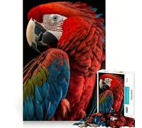 Scarlet Macaw Adult Jigsaw Puzzle1000 Pieces Brain Teaser Mental Relax Pattern Assembly Santa Wish Item (38x26cm)