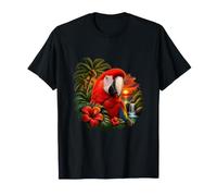 Scarlet Macaw at a Tropical Sunset T-Shirt