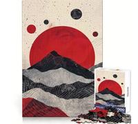 Scarlet Moon Contrast Jigsaw Puzzles for Adults 1000 Pieces Clear Logic Toy Quiet Hobby Perfect Cut Stylish Gift (38x52cm)