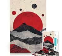 Scarlet Moon Contrast Jigsaw Puzzles for Teenagers 1000 Piece Wise Think Toy Gentle Leisure Tight Cut Santa Wish List (38x26cm)