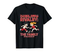 Scarlet Red Sibling Rivalry Family Sport Graphic T-Shirt