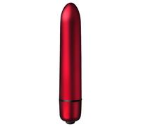 Scarlet Velvet Mini Lipstick Vibrator (10 Rhythms) - Red