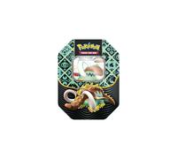 Pokémon TCG: Scarlet & Violet-Paldean Fates Tin - Great Tusk ex (1 Foil Promo Card & 4 Booster Packs)