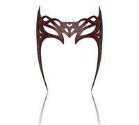 Scarlet Witch Crown Headpiece Wanda Maximoff Costume Headpiece Adult PU Leather Wanda Cosplay Mask Halloween Party Masquerade Props for Women (Scarlet Witch Crown, C)