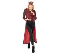 Scarlet Witch Ladies Costume Superhero Fancy Dress Outfit Cosplay Halloween