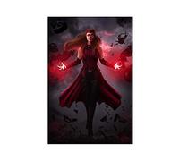 Scarlet Witch Wanda Maximoff Elizabeth Olsen Movie Hero 15 Canvas Poster Wall Art Decor Print Picture Paintings for Living Room Bedroom Decoration Unframe:12×18inch(30×45cm)
