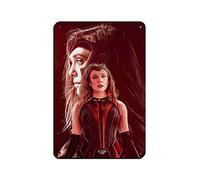 Scarlet Witch Wanda Maximoff Elizabeth Olsen Movie Hero 65 Retro Poster Metal Tin Sign Chic Art Retro Iron Painting Bar People Cave Cafe Family Garage Poster Wall Decoration 8×12inch(20×30cm)