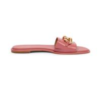 Scarlett Slide Leather Sliders, female, Michael Kors, Sliders, Pink, 3 UK, Shoes 3 UK