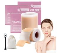 Scarlette Collagen Tape, Scarlette Collagen Sheets for Scars and Wrinkles, Silicone Anti-Wrinkle Patches & Reusable Scar Tape, Fades Scars & Wrinkles Overnight, for All Skin Types (3Pcs)