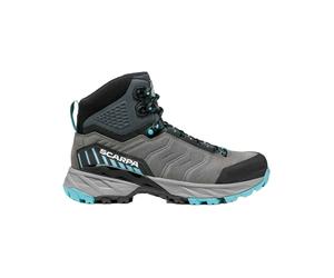 Scarpa - Hiking shoes/trekking GORE-TEX - Rush Trek GTX Wmn Midgray Aqua for Women in Leather - Size 38.5 - Grey Grey 38.5