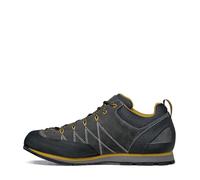 Scarpa Men's Crux Lightweight Suede Leather Approach Shoes for Hiking & Walking, Shark/Mustard, 10-10.5
