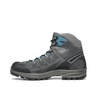 SCARPA Men's Kailash Trek GTX Waterproof Gore-Tex Lightweight Boots for Backpacking & Hiking, Shark Grey/Lake Blue, 7.5 UK