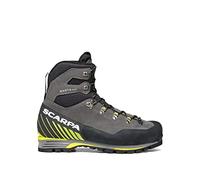 SCARPA Men's Manta Tech GTX Waterproof Gore-Tex Boots for Hiking and Mountaineering, Shark/Lime, 9.5 Women/8.5 Men