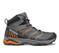 SCARPA Men's Maverick Mid GTX Waterproof Gore-Tex Lightweight Boots for Backpacking and Hiking, Iron Grey-orange, 9-9.5