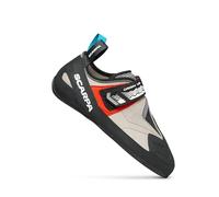 SCARPA Men's Origin VS Rock Climbing Shoes for Indoor Bouldering & Sport Climbing - Light Gray/Red - EU Size: 39 - US Size: 6.5 Men