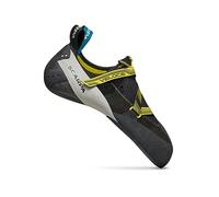 SCARPA Men's Veloce Rock Climbing Shoes, Black/Yellow, 11.5-12