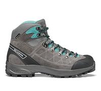 SCARPA Women's Kailash Trek GTX Waterproof Gore-Tex Lightweight Boots for Backpacking & Hiking, Smoke/Lagoon, 3.5 UK