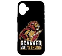 Scarred But Strong Empowering Surgery Survivor Recovery Gift Case for iPhone 16 Plus