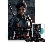 Scars of A Ronin Jigsaw Puzzles 1000 Piece for Adults Think Smart Toy Together Fun Accurate Cut Art Display (38x26cm)