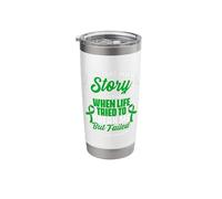 Scars Tell Story Traumatic Brain Injury Support TBI Survivor Stainless Steel Insulated Tumbler